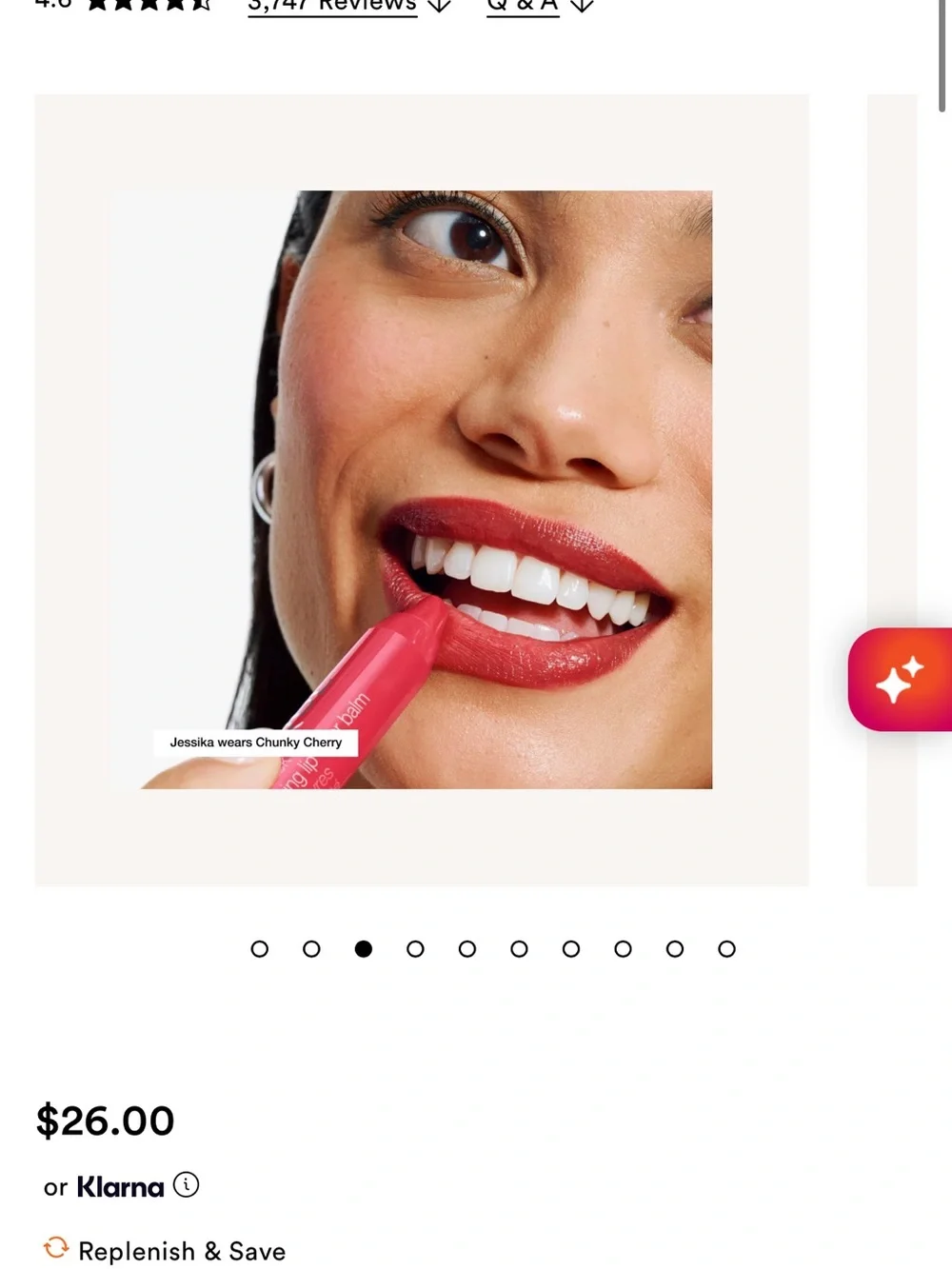 Clinique Chubby Stick Moisturizing Lip Color Balm - chunky cherry